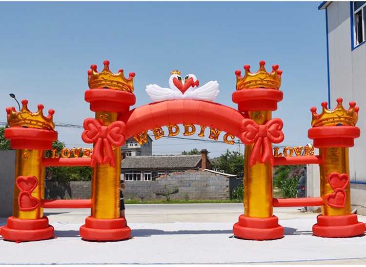 桥西红色婚庆气模拱门
